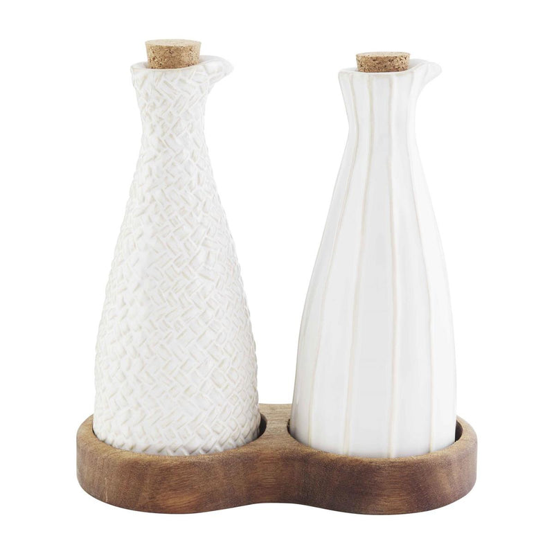 Stoneware Oil & Vinegar Set