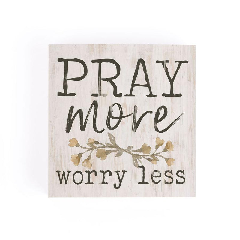 Pray More Sq. Coaster